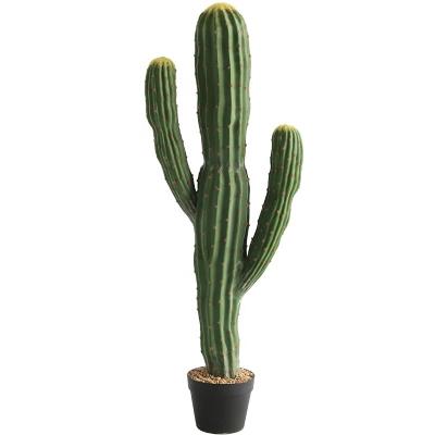 China FZS-9257 Minimalist height 112CM cactus window decoration simulation fake green plants Moroccan artificial plants for sale