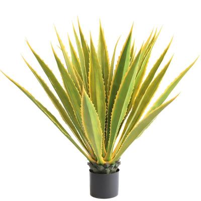 China GL-6809 Minimalist Decorative Plants Wholesale Artificial Plant Fake Sisal Hemp Plant in Plastic Pot Garden Decor for sale