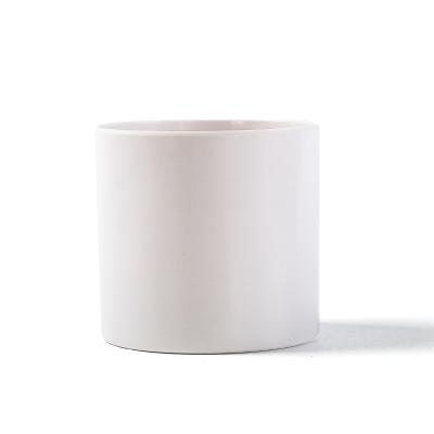 China New modern melamine flowerpot cylindrical large diameter plastic basin for sale