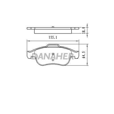 China Low-metallic Semi-metallic Ceramic Brake Pads Set For Auto Brake Systems High Quality OEM 440603905R FOR DACIA RENAULT for sale