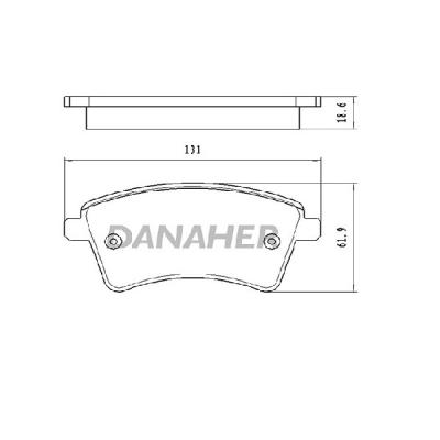 China Low-metallic semi-metallic ceramic brake pads set for auto brake systems high quality OEM 7701209864 FOR RENAULT for sale