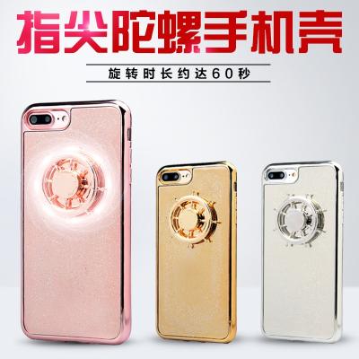 China Potect Phone And Reduce To Stir To Most Popular Plating Spinner Glitter Stirrer Soft Case For IPhone 7,7plus for sale