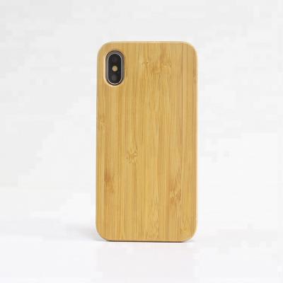 China Back Cover Type Bamboo Wooden Case Warm Shockproof Phone Case Cover TPU Phone Protector For iPhone XS XR MAX Case for sale