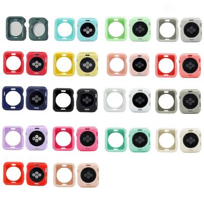 China Factory Wholesale Soft TPU 2021 Soft Watch Case For Apple Watch Series 3 4 5 6 40mm 44mm for sale