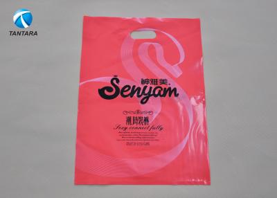 China Die cut handle Polythene Clothes Bags , merchandise plastic handle bags for sale