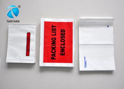 China Recyclable Mailing packing list enclosed pouches tear resistance for sale