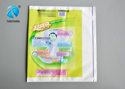 China Professional baby diaper printing plastic packaging bags / pouches for sale