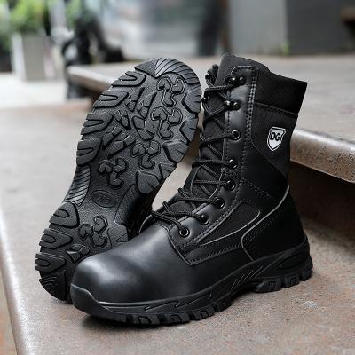 China High Top Army Soldier Safety Boots Puncture Proof Safety Boots Style Navy Steel Toe Winter Protective Anti-Puncture Kick Anti Male Work Shoes Pilot Army Military for sale