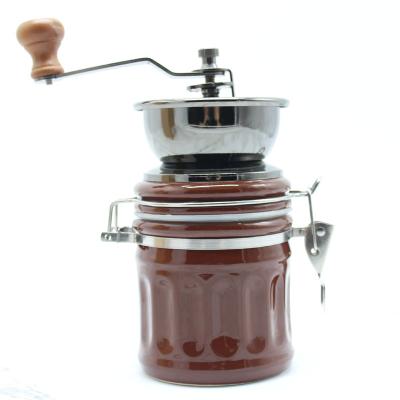 China Viable Coffee Grinder Ceramic Material With Ceramic Burr Hand Coffee Grinder Mill Adjustable Set for sale