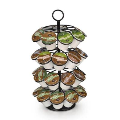 China Sustainable Creative Assembly Of Rotating Coffee Capsule Rack Can Put 36 Pieces for sale