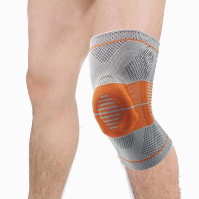 China Amazon Breathable Material Wholesale Retail Compression Knee Pads Elastic Knitted Knee Support With Belt for sale