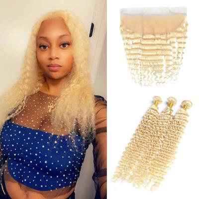 China Hot Selling Transparent Hd Blonde 13x4 Straight Swiss Lace Headband, 613 Hd Straight Lace Frontal Straight Wig Headbands And Transparent for sale