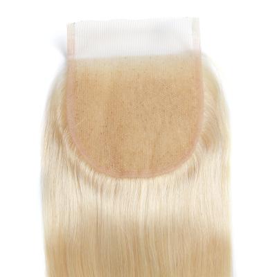 China Wholesale Price Blonde 613 Virgin Hair Closure FRONTS, Russian Raw 613 Ear To Ear 13x4 4x4 5x5 HD Transparent Lace Headband for sale