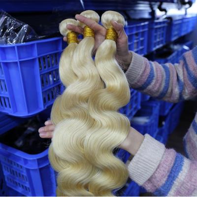 China Body Wave #613 Blonde Body Wave Headband, Virgin Brazilian Hair Bundle For Black Woman Wholesale, 8