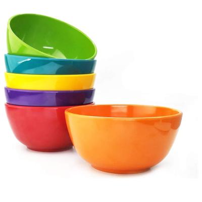 China Dishwasher Safe Multicolor Melamine Sustainable Top Selling Unbreakable Bowl For Camping RV Use Food Safety Grade for sale