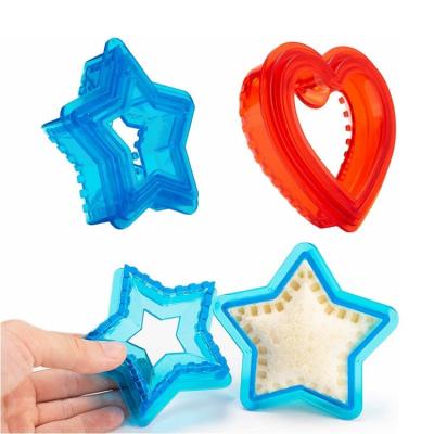 China Viable Star Uncrustables Sandwich Maker Heart Shaped Cutter Sealer Set For Kids Fun Lunch Bento Boxes for sale