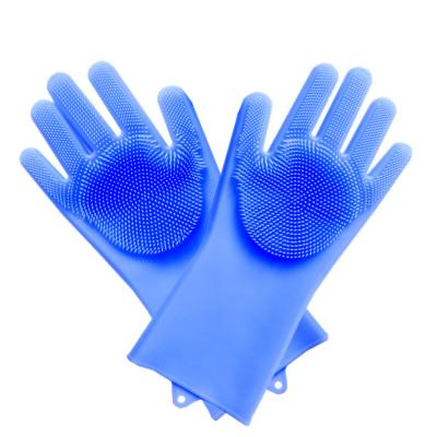 China House Kitchen Cleaning Tools Household Accessories Hot Amazon Seller Silicone Dish Cleaning Rubber Magic Gloves for sale