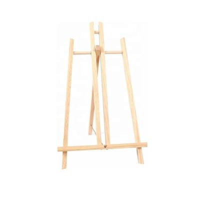 China Portable Adjustable Portable Table Tripod Display Floor Sketch Painting Easel Natural Wood for sale