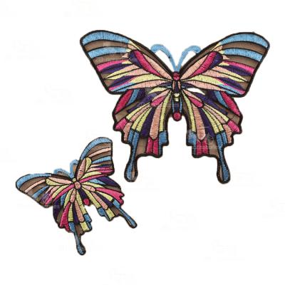 China Other ZD Factory Cheap Butterfly Embroidery Patch Applique Patches Embroidery for sale