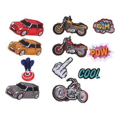 China Other ZD Car Patches In Big Size Custom Embroidered Auto Logo Motorcycle Racing Patch for sale