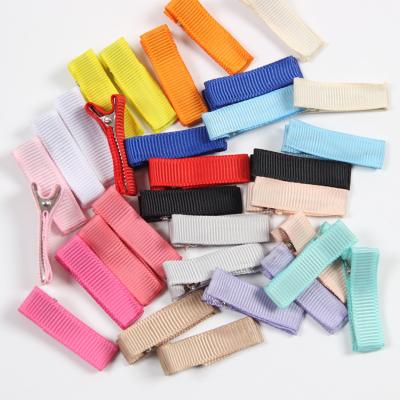 China ZD Style 3.5cm 5cm Mix Colors Ribbon Grosgrain Alligator Hair Clips Diy European and American High Quality Alligator Hair Clips Accessories for sale