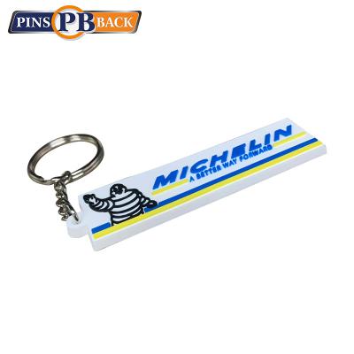 China Soft Custom Rubber Key Chain 3d Decoration PVC Logo Key Chain for sale