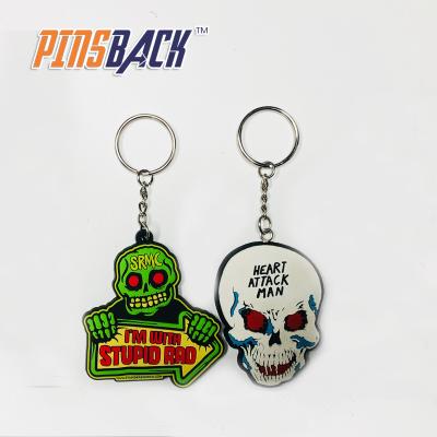 China Souvenir Gifts Promotion Wholesale Custom Rubber PVC Manufacturer PVC Key Chain Soft Key Chain for sale