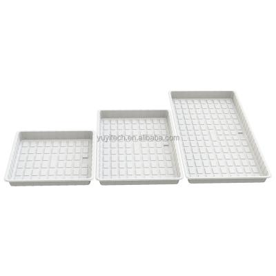 China Individual OEM ODM Vacuum Forming Plastic LED Light Greens House Bench Table Factory Deep Click And Raise Bag Tray Without Holes for sale