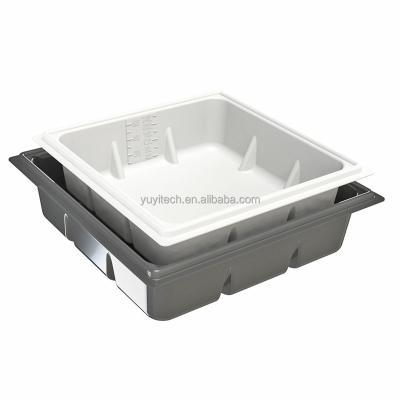 China Rectangle Custom 20/Square 40 50 70 100 150 200 Gallon Black White ABS Plastic DWC NFT Plastic Deep Water Grow Farm Hydroponic Nutrient Water Tank for sale