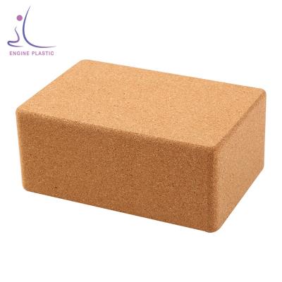 China Soft High Density Fitness Yoga Bricks High Density Foam Cork Yoga Blocks Natural Custom Made for sale