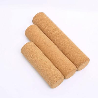 China Natural Wooden Muscle 45cm Cork Roller Premium Non Slip Eco-Friendly Durable High Quality Convenient Body Massager for sale