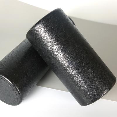 China Convenient logo printing pilates yoga high density massage PPE foam twin roller for sale