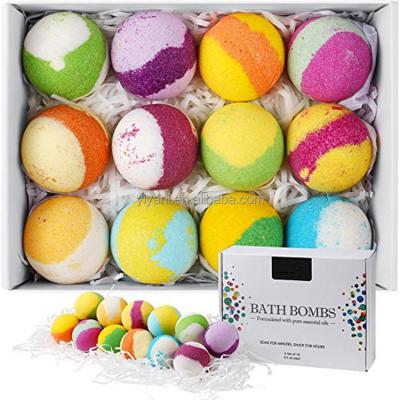 China Moisturizing Essential Oil 2020 Wholesale Spa Gift Set Fizzy Bath Bombs Set for sale