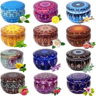 China Birthdays Wholesale Lavender Oil Fragrance Gift Set Strong Custom Decorative Soy Wax Private Label Candles Scented Luxury Scented Candle for sale