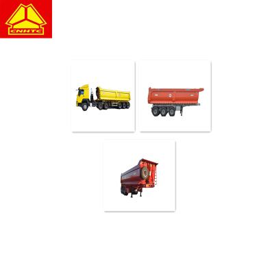 China High Quality 3 Axles Flatbed Truck Trailer Made in China Cheap price dump semi trailer for sale