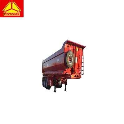 China Hot Sale 30 cubic meters 40 ton side dump semi trailer tractor with tipper trailer for sale