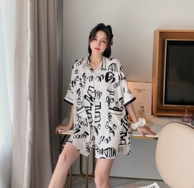 China Custom Designer QUICK DRY Boyfriend Style Shirt Nightgown Women Sleepwear Ladies Pajamas Women Pajamas Pajamas for sale