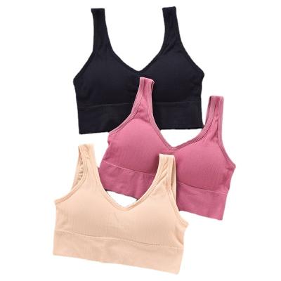 China One-piece Sports Bra Yoga Vest Women Underwear Lady Gym Sport Bra for Women Seamless Underwear Breathable Top Fitness Vest Woman Lingeries for sale