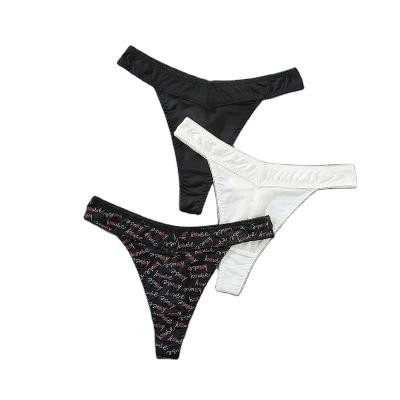 China Breathable CINVIK Panties Sexy Plus Size Thongs Fashion Low Waist Female Underpants Sexy Comfortable Breathable Lingerie Thong for sale