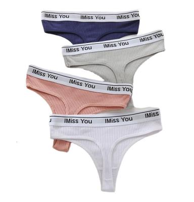 China Breathable CINVIK Sexy Panties Women Thongs Plus Size Underwear Comfortable G-String Solid Color Ladies Briefs Low-Rise Intimates Lingeries for sale