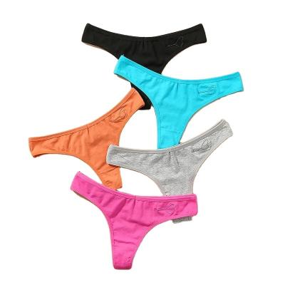 China Breathable CINVIK Women Thong Seamless G-string Cotton Panties Solid Underpants Ladies Briefs Low Waist Intimates Female Underwear Lingerie for sale