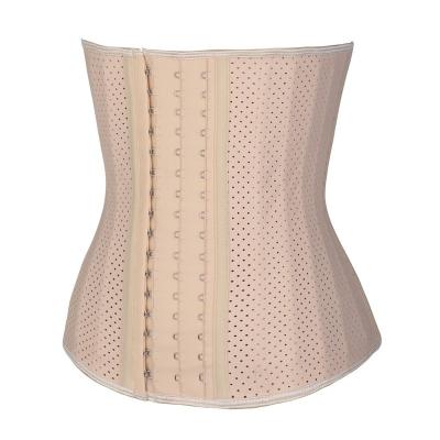 China 25 Breathable Steel Belt Shaper Waist Cincher Bone Latex Waist Trainer Corset For Women Underbust Weight Loss Belt for sale