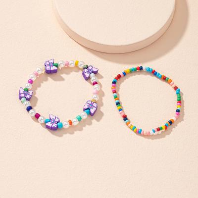 China Fashionable simple temperament bead bracelet japanese fun retro cute jewelry female freshwater colorful beaded hand and korean for sale