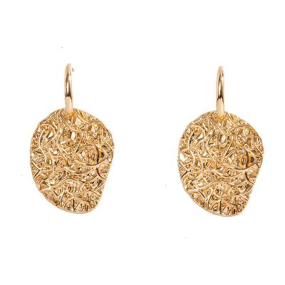 China Other exaggerated retro metal drop earrings woven earrings with earrings for sale