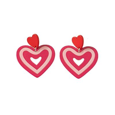 China Wholesale Romantic Women's Creative High Quality Stud Earrings Cute Heart Shape Stud Earring for sale