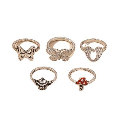 China TRENDY Retro Rings Engagement Rings Hypoallergenic Customized Jewelry Women for sale