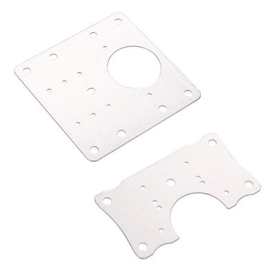 China Industrial Hinge Support Plate Furniture Hinges Patches Buffet Door Stainless Steel Hinge Side Plate Protector Wooden Repair Kit for sale