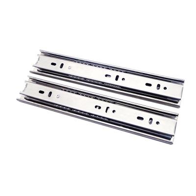 China Hot Selling Drawers Kitchen 45mm Stainless Steel Channel Ball Bearing Telescopic Drawer Slide for sale