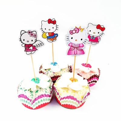 China Marriage ; Wholesale Christmas Party Supplies Cartoon Pattern Birthday Decoration Happy Birthday Baby Party Female Cake Topper for sale