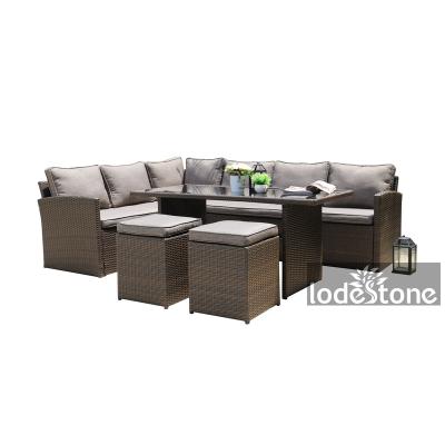 China Hot Selling K/D Design 5pcs K/D Rattan Furniture Garden Sofa Outdoor Furniture China for sale